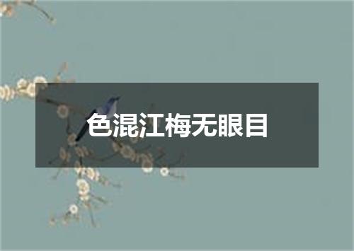 色混江梅无眼目