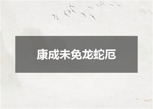 康成未免龙蛇厄