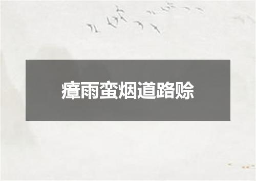 瘴雨蛮烟道路赊