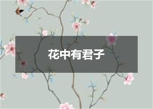 花中有君子