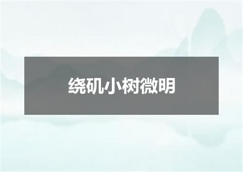 绕矶小树微明