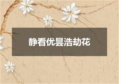 静看优昙浩劫花
