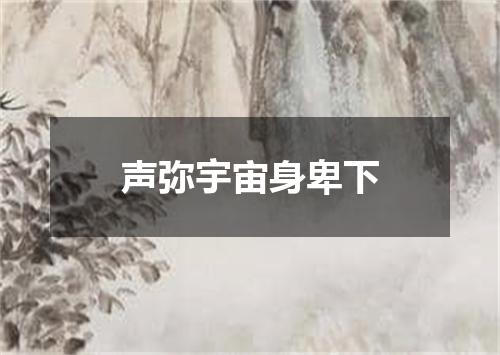 声弥宇宙身卑下