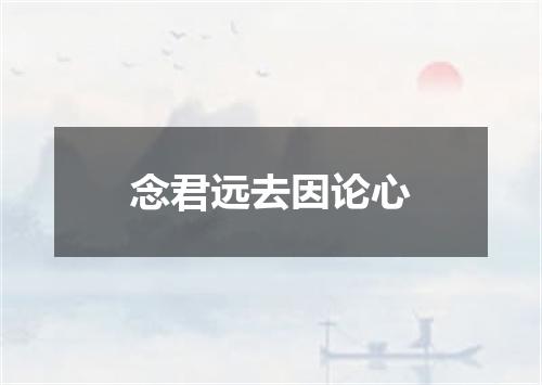 念君远去因论心