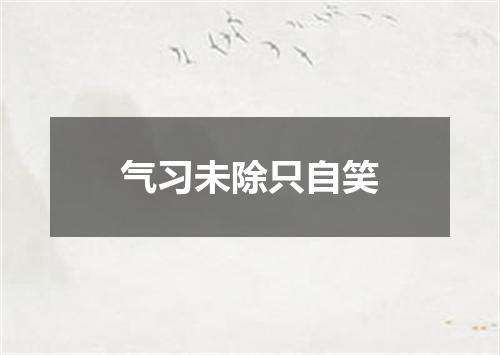 气习未除只自笑