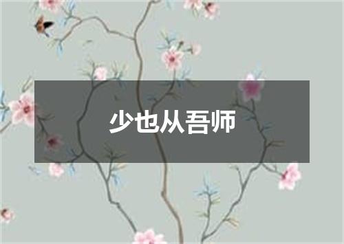 少也从吾师