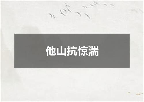 他山抗惊湍