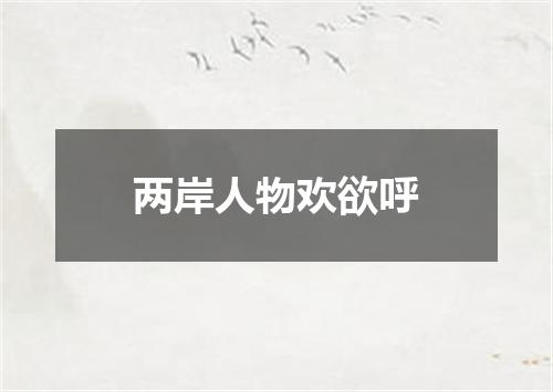 两岸人物欢欲呼