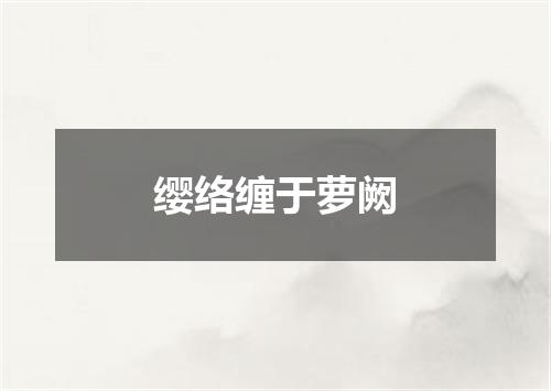 缨络缠于萝阙