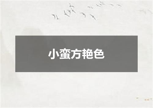 小蛮方艳色