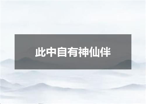 此中自有神仙伴