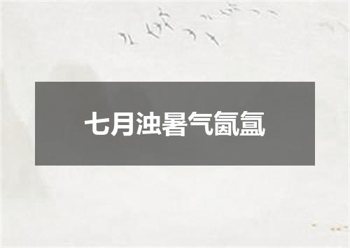 七月浊暑气氤氲