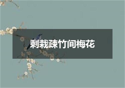剩栽疎竹间梅花