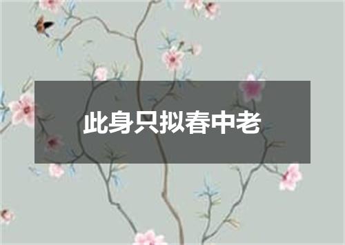 此身只拟春中老