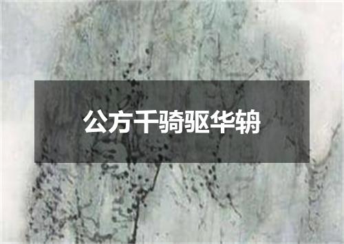 公方千骑驱华辀