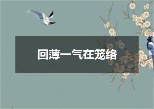 回薄一气在笼络