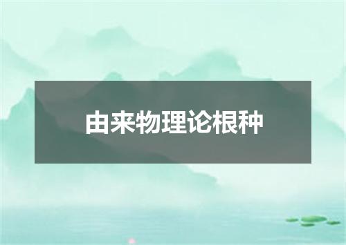 由来物理论根种