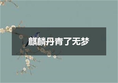 麒麟丹青了无梦