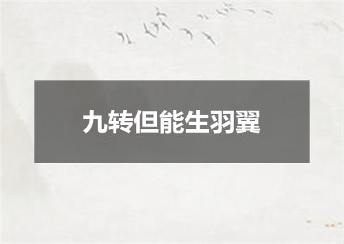 九转但能生羽翼