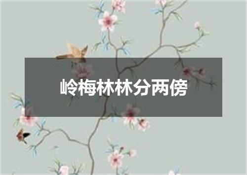 岭梅林林分两傍