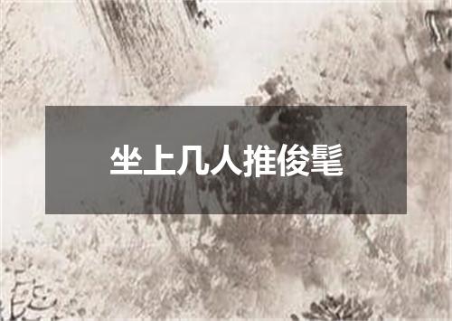 坐上几人推俊髦