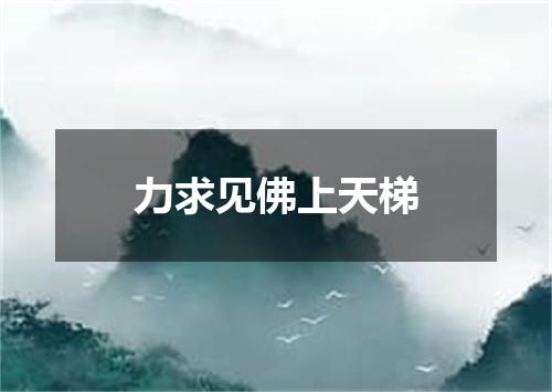 力求见佛上天梯