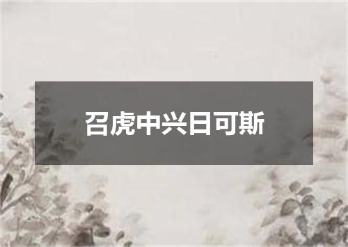 召虎中兴日可斯