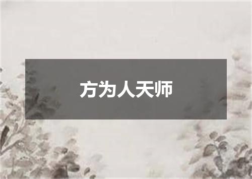 方为人天师