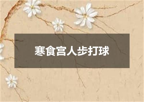 寒食宫人步打球