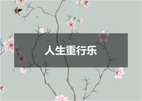 人生重行乐