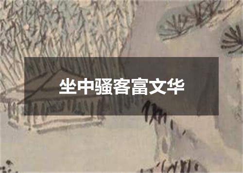 坐中骚客富文华
