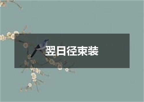 翌日径束装