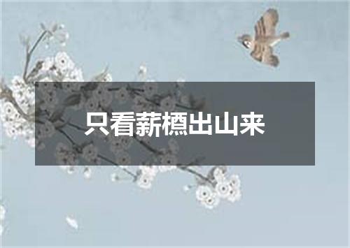 只看薪槱出山来