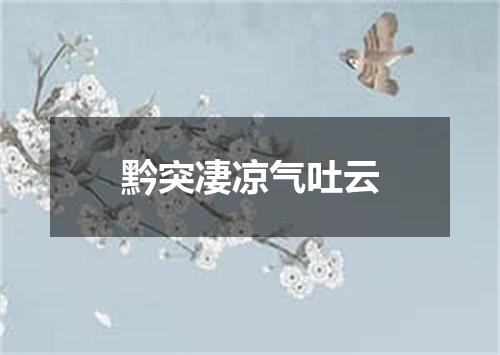 黔突凄凉气吐云