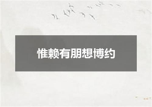 惟赖有朋想博约