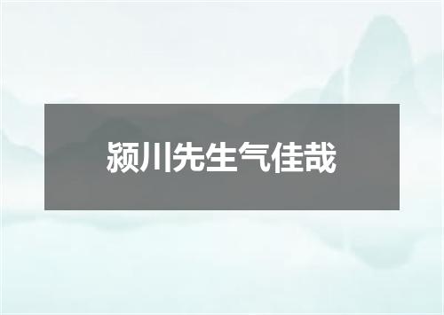 颍川先生气佳哉