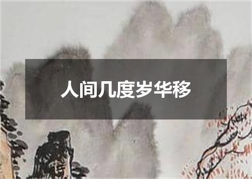 人间几度岁华移