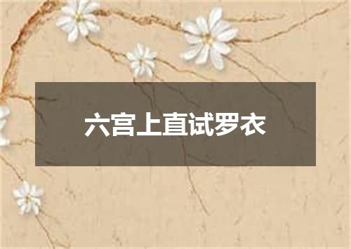 六宫上直试罗衣