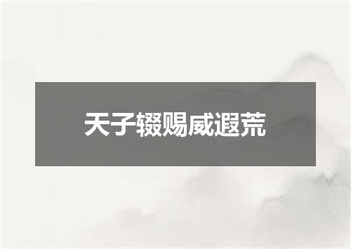 天子辍赐威遐荒