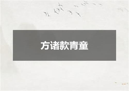 方诸款青童