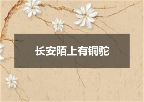 长安陌上有铜驼