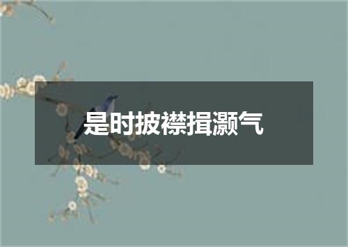 是时披襟揖灏气