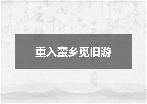 重入蛮乡觅旧游