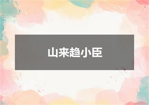 山来趋小臣