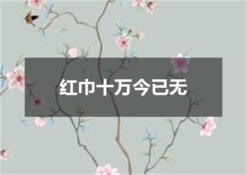 红巾十万今已无