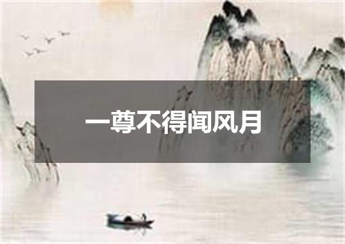 一尊不得闻风月