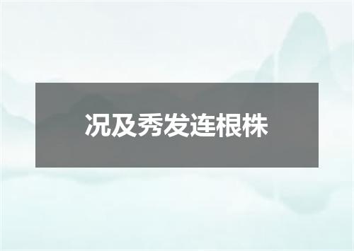况及秀发连根株