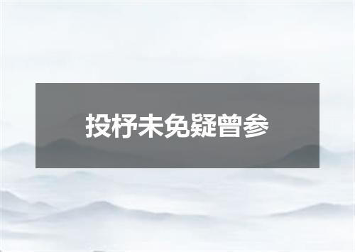 投杼未免疑曾参
