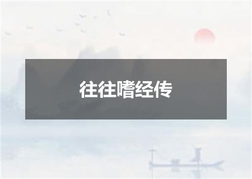 往往嗜经传