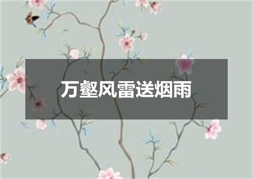 万壑风雷送烟雨
